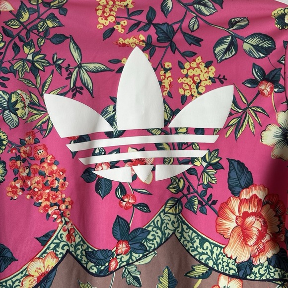Adidas x FARM Jardineto Track Jacket Floral Firebird Pink Trefoil S Runs Small - Picture 6 of 12